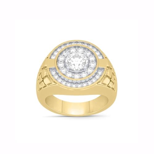 Novello Lab-grown Diamonds Men's Fashion Ring - 2 Ct. T.w.