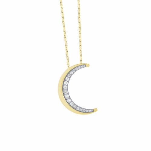Bella By Ovani® Lab-grown Diamonds Moon Pendant - 0.50 Ct. T.w.