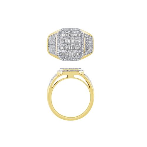 Novello Lab-grown Diamonds Men's Fashion Ring - 1.33 Ct. T.w.