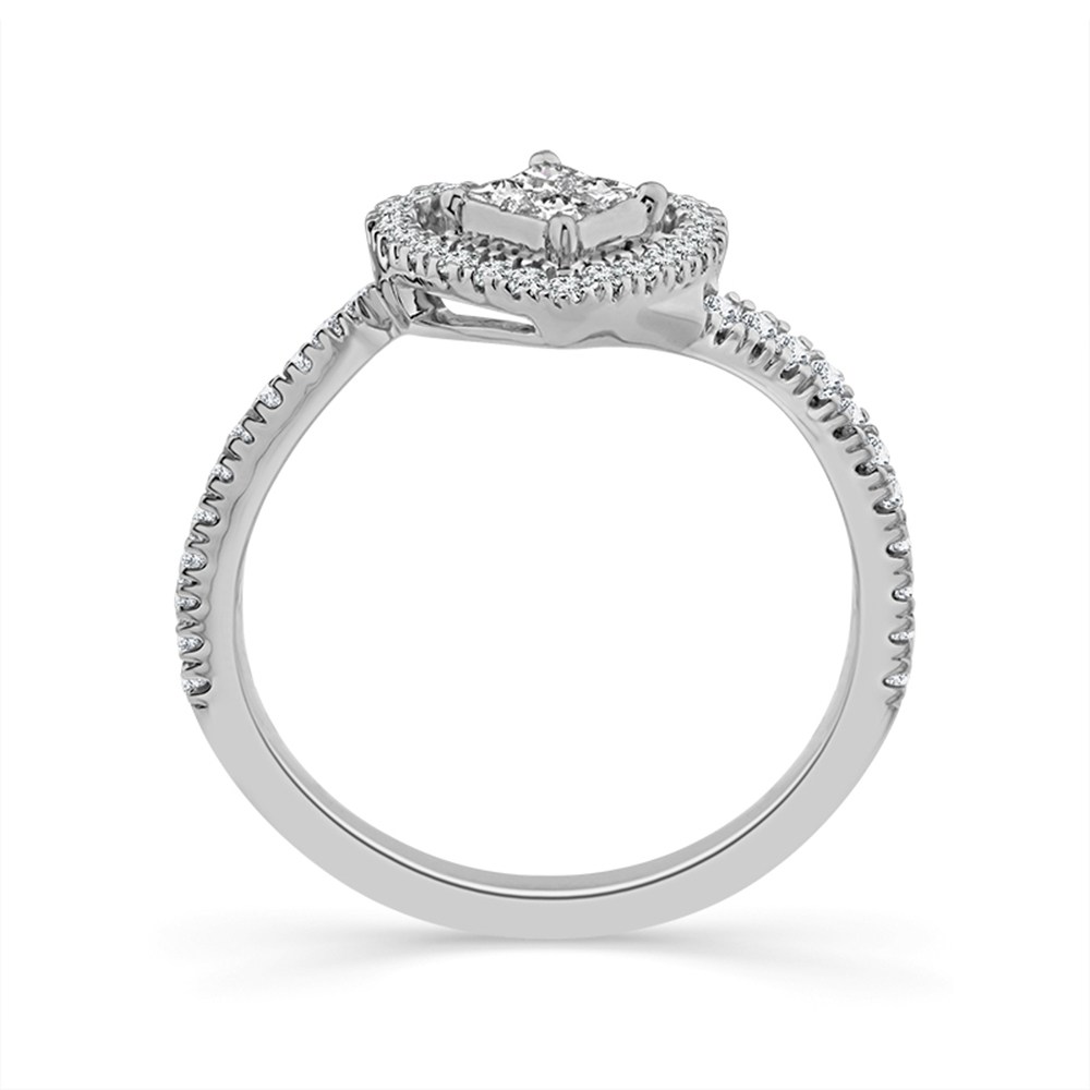 Novello Lab-grown Diamonds Heart Promise Ring - 0.44 Ct. T.w.