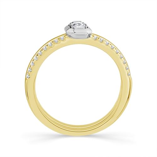 Lab-grown Diamonds Emerald-cut Engagement Ring - 0.45 Ct. T.w.