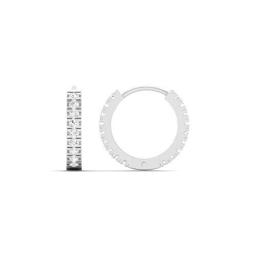 Novello Hoops 0.20 Ct. T.w. in 10K White Gold