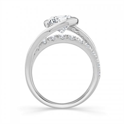 Novello Lab-grown Diamonds Bridal Set - 2.79 Ct. T.w. in 14K White Gold (IGI-certified Diamonds)
