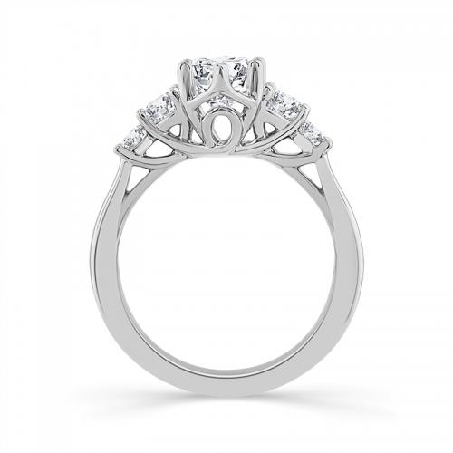 Novello Lab-grown Diamonds Marquise Bridal Ring - 2.87 Ct. T.w. in 14K White Gold (IGI-certified Diamonds)