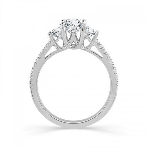 Novello Lab-grown Diamonds Bridal Ring - 2.26 Ct. T.w. in 14K White Gold (IGI-certified Diamonds)
