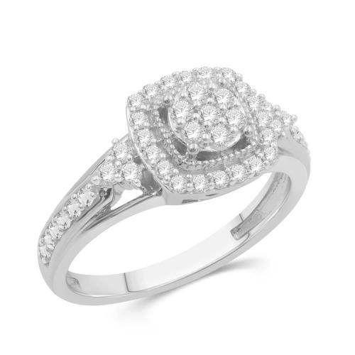 Love Spell® Lab-grown Diamonds Halo Ring - 0.50 Ct. T.w.