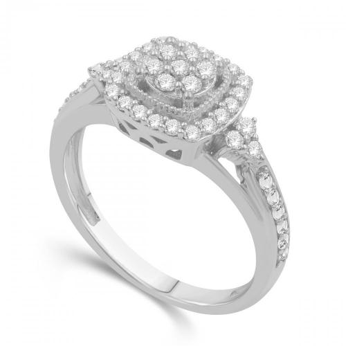 Love Spell® Lab-grown Diamonds Halo Ring - 0.50 Ct. T.w.