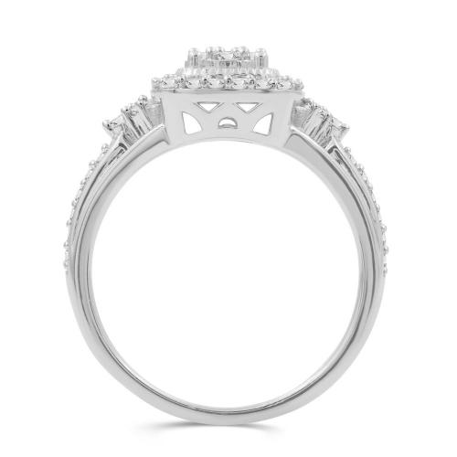 Love Spell® Lab-grown Diamonds Halo Ring - 0.50 Ct. T.w.