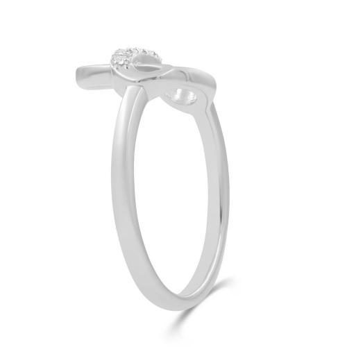 Love Spell® Lab-grown Diamonds Letter A Initial Ring - 0.10 Ct. T.w.