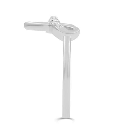 Love Spell® Lab-grown Diamonds Letter A Initial Ring - 0.10 Ct. T.w.