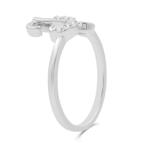 Love Spell® Lab-grown Diamonds Letter K Initial Ring - 0.10 Ct. T.w.