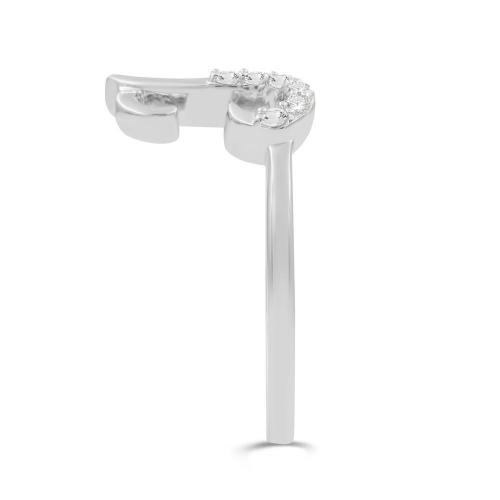 Love Spell® Lab-grown Diamonds Letter K Initial Ring - 0.10 Ct. T.w.