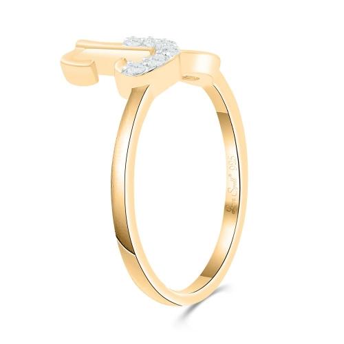 Love Spell® Lab-grown Diamonds Letter K Initial Ring - 0.10 Ct. T.w.
In Vermeil