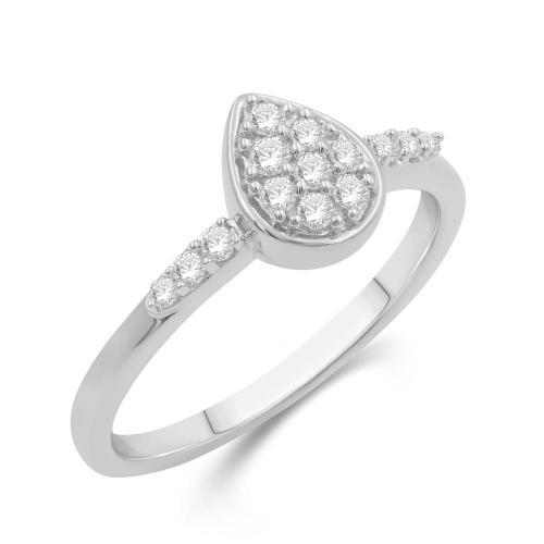 Love Spell® Lab-grown Diamonds Pear Composite Ring - 0.25 Ct. T.w.