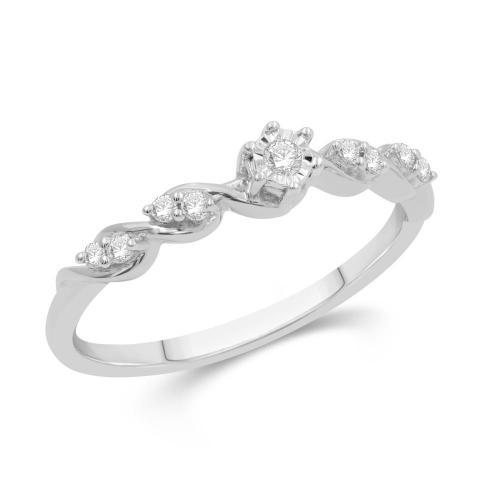 Love Spell® Lab-grown Diamonds 5-stone Band - 0.10 Ct. T.w.