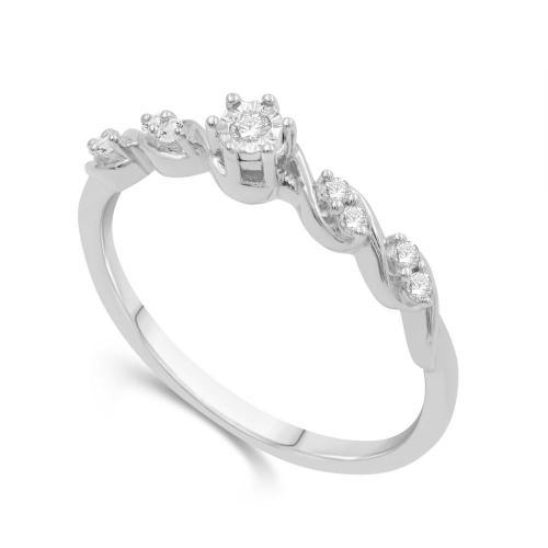 Love Spell® Lab-grown Diamonds 5-stone Band - 0.10 Ct. T.w.