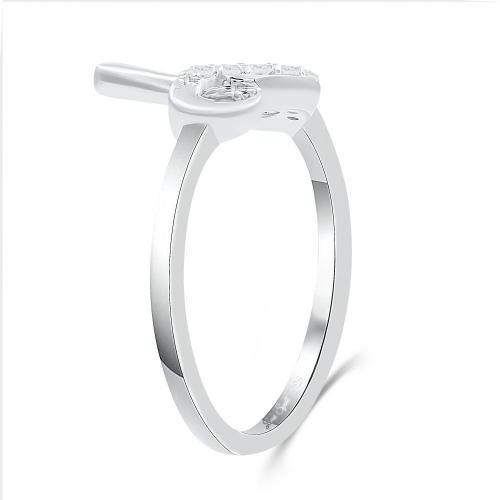 Love Spell® Lab-grown Diamonds Letter D Initial Ring - 0.10 Ct. T.w.