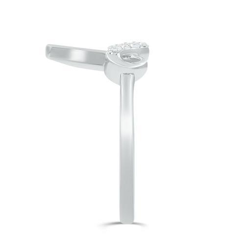 Love Spell® Lab-grown Diamonds Letter D Initial Ring - 0.10 Ct. T.w.