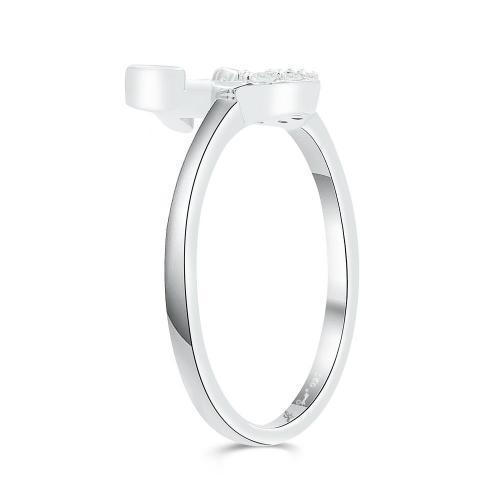 Love Spell® Lab-grown Diamonds Letter F Initial Ring - 0.10 Ct. T.w.