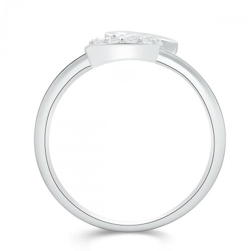 Love Spell® Lab-grown Diamonds Letter F Initial Ring - 0.10 Ct. T.w.