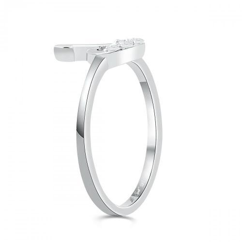 Love Spell® Lab-grown Diamonds Letter J Initial Ring - 0.10 Ct. T.w.