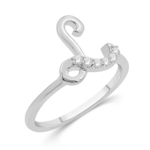 Love Spell® Lab-grown Diamonds Letter I Initial Ring - 0.10 Ct. T.w.