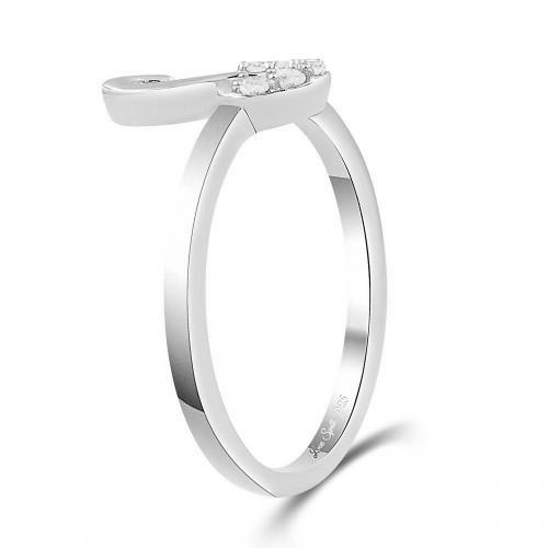Love Spell® Lab-grown Diamonds Letter S Initial Ring - 0.10 Ct. T.w.