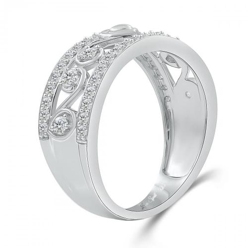 Love Spell® Lab-grown Diamonds Heart Band - 0.50 Ct. T.w.