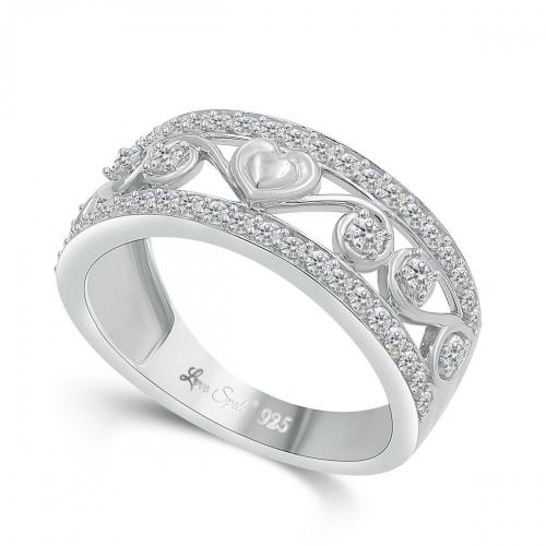 Love Spell® Lab-grown Diamonds Heart Band - 0.50 Ct. T.w.