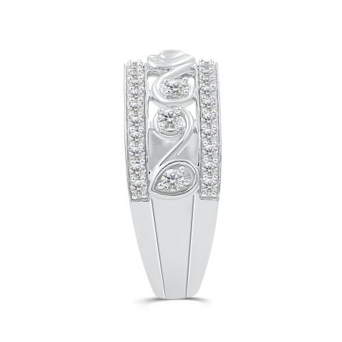 Love Spell® Lab-grown Diamonds Heart Band - 0.50 Ct. T.w.