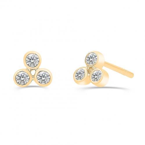Love Spell® Lab-grown Diamonds 3-stone Studs - 0.10 Ct. T.w.

