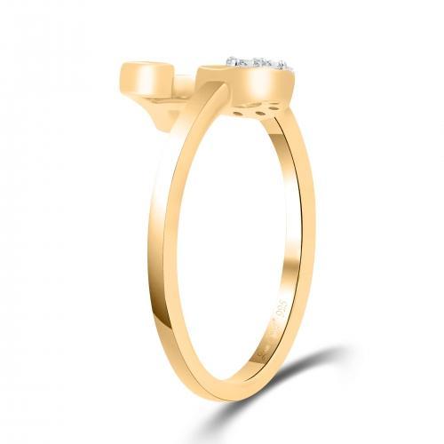 Love Spell® Lab-grown Diamonds Letter J Initial Ring - 0.10 Ct. T.w.
In Vermeil