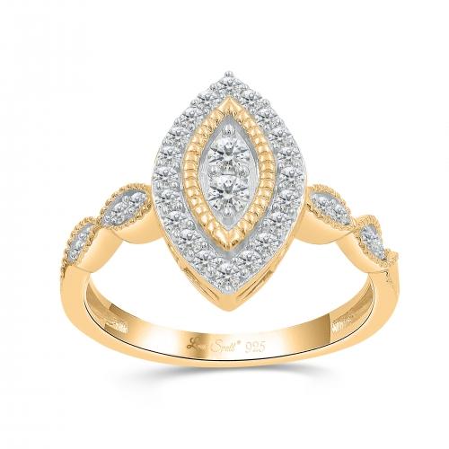 Love Spell® Lab-grown Diamonds Halo Ring - 0.50 Ct. T.w.