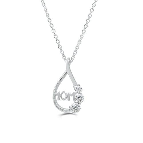 Love Spell® Lab-grown Diamonds Mom Pendant - 0.50 Ct. T.w.