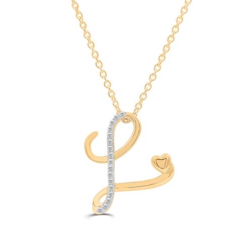Love Spell® Lab-grown Diamonds Letter I Pendant - 0.15 Ct. T.w.