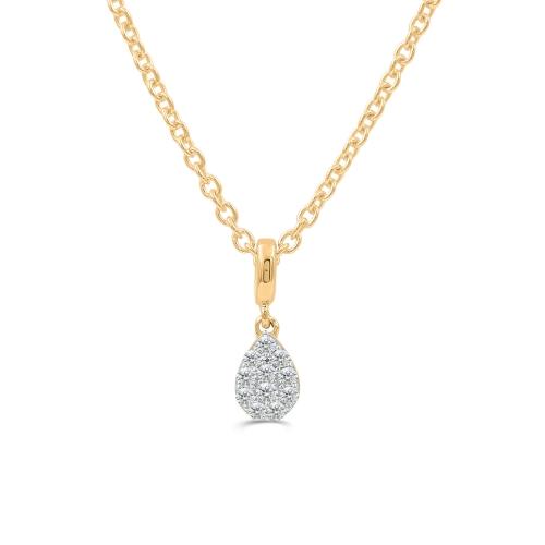 Love Spell® Lab-grown Diamonds Pear Composite Pendant - 0.10 Ct. T.w.