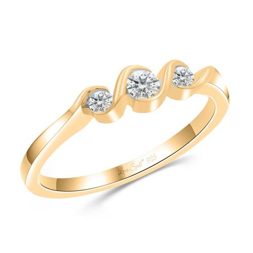 Love Spell® Lab-grown Diamonds 3-stone Band - 0.25 Ct. T.w.