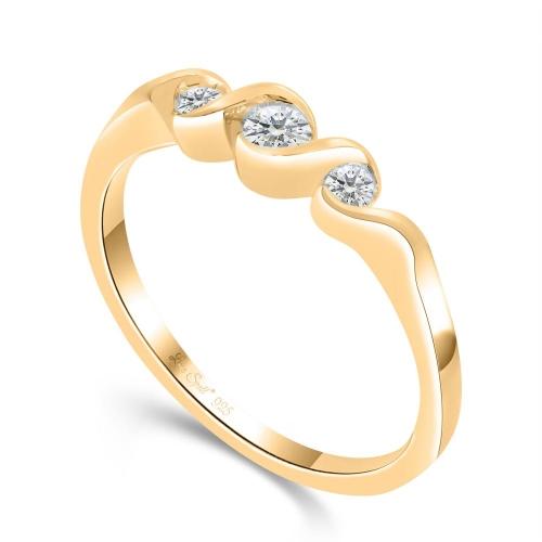 Love Spell® Lab-grown Diamonds 3-stone Band - 0.25 Ct. T.w.