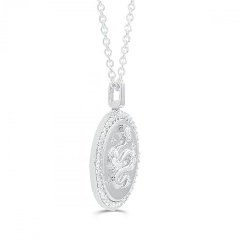 Love Spell® Lab-grown Diamonds Snake Medallion Pendant - 0.50 Ct. T.w.