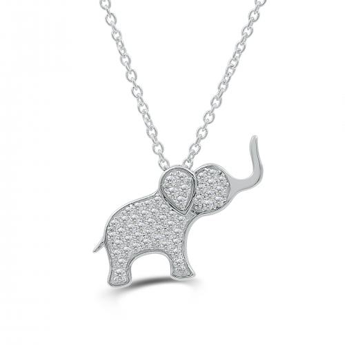Love Spell® Lab-grown Diamonds Elephant Pendant - 0.50 Ct. T.w.
