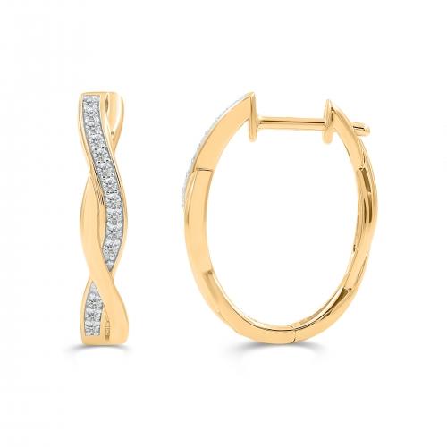 Love Spell® Lab-grown Diamonds Infinity Hoops - 0.25 Ct. T.w.

