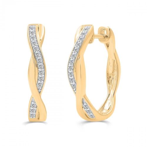 Love Spell® Lab-grown Diamonds Infinity Hoops - 0.25 Ct. T.w.

