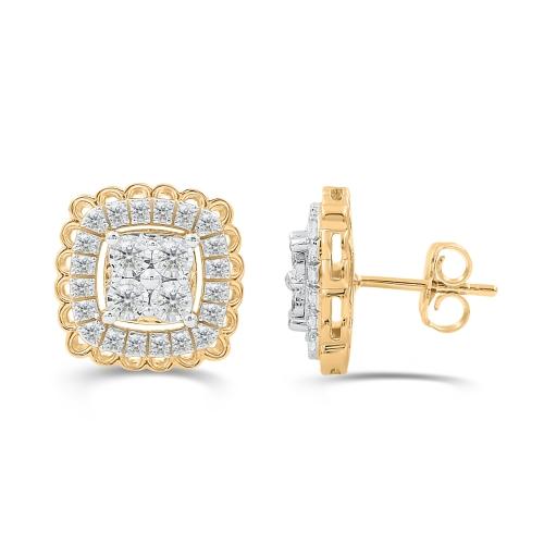Love Spell® Lab-grown Diamonds Halo Studs - 0.65 Ct. T.w.