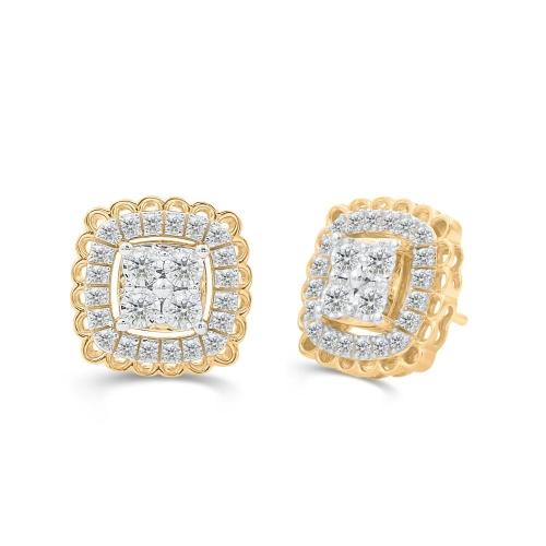 Love Spell® Lab-grown Diamonds Halo Studs - 0.65 Ct. T.w.