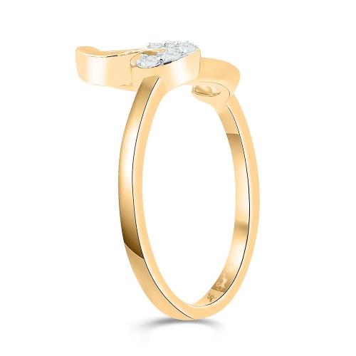 Love Spell® Lab-grown Diamonds Letter R Initial Ring - 0.10 Ct. T.w.