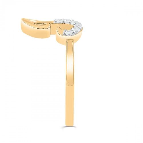 Love Spell® Lab-grown Diamonds Letter R Initial Ring - 0.10 Ct. T.w.