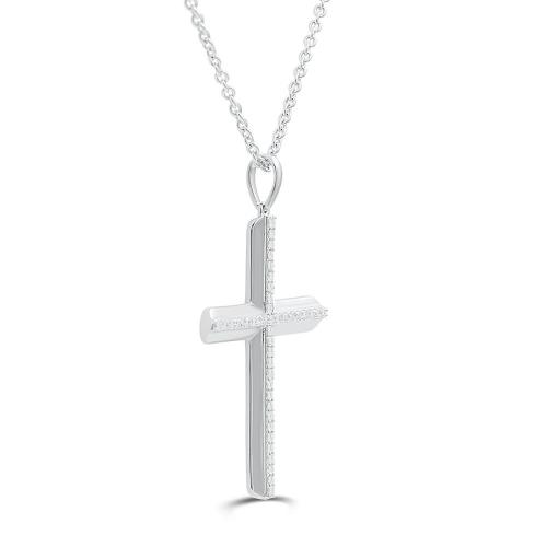 Link N Lock® Lab-grown Diamonds Cross Pendant-0.50 Ct. T.w.