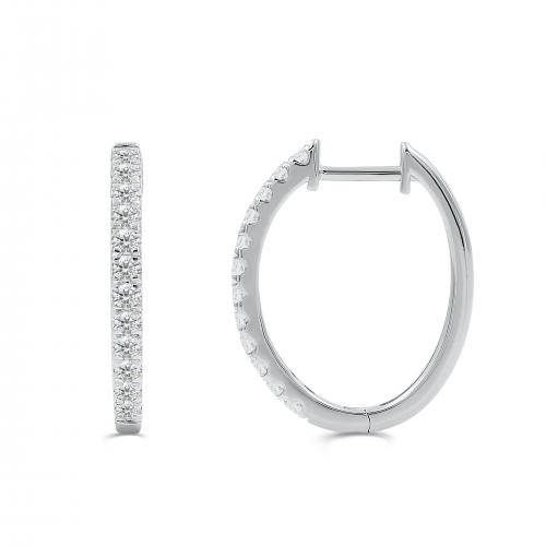 Love Spell Lab-grown Diamonds Hoops 0.65 Ct. T.w. in Sterling Silver
