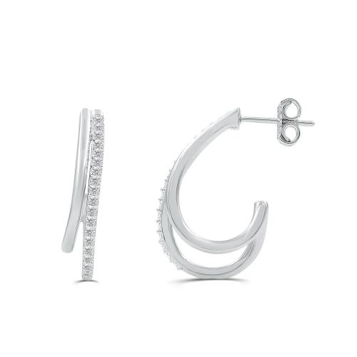 Love Spell Lab-grown Diamonds Earrings 0.35 Ct. T.w. in Sterling Silver