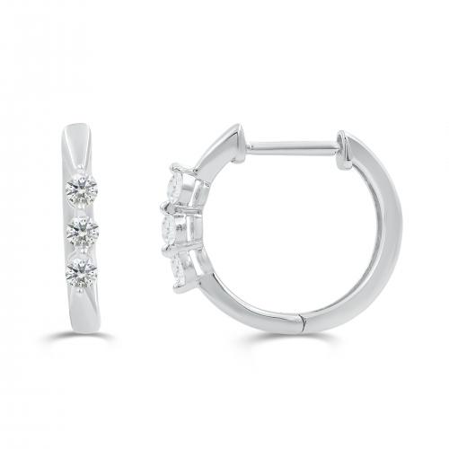 Love Spell Lab-grown Diamonds Hoops 0.25 Ct. T.w. in Sterling Silver